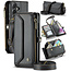 CaseMe - Telefoonhoesje geschikt voor Samsung Galaxy A55 - Wallet Book Case met Schouder Strap - Zwart