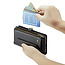 CaseMe - Telefoonhoesje geschikt voor Samsung Galaxy A55 - Wallet Book Case met Schouder Strap - Zwart