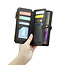 CaseMe - Telefoonhoesje geschikt voor Samsung Galaxy A55 - Wallet Book Case met Schouder Strap - Zwart