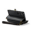 CaseMe - Telefoonhoesje geschikt voor Samsung Galaxy A55 - Wallet Book Case met Schouder Strap - Zwart