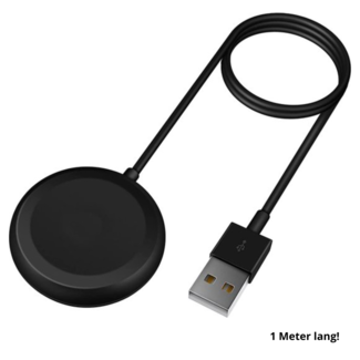 Case2go Case2go  - Oplaadkabel geschikt voor de Samsung Galaxy Watch FE / Watch 7 / Watch 7 Ultra / Watch 6 / Watch 5 / 5 Pro / Watch 4 / Watch 3 / Active 1/2 - 1.00 meter - Zwart