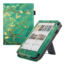 Case2go - E-reader hoes geschikt voor Kobo Clara Colour/ BW - Sleepcover - Auto/Wake functie - Met handstrap - Witte Bloesem