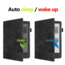 Case2go - E-reader hoes geschikt voor Kobo Clara Colour/ BW - Sleepcover - Auto/Wake functie - Met handstrap - Zwart