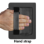 Case2go - E-reader hoes geschikt voor Kobo Clara Colour/ BW - Sleepcover - Auto/Wake functie - Met handstrap - Zwart