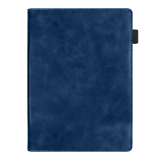 Case2go - E-reader hoes geschikt voor Kobo Clara Colour/ BW - Sleepcover - Auto/Wake functie - Met handstrap - Donker Blauw