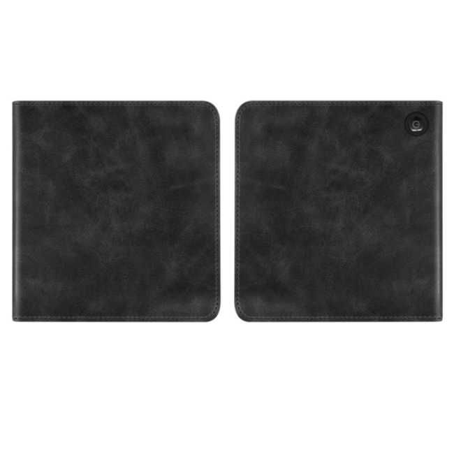Case2go - E-reader hoes geschikt voor Kobo Libra Colour - Sleepcover - Auto/Wake functie - Met handstrap - Zwart