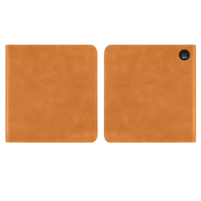 Case2go - E-reader hoes geschikt voor Kobo Libra Colour - Sleepcover - Auto/Wake functie - Met handstrap - Bruin