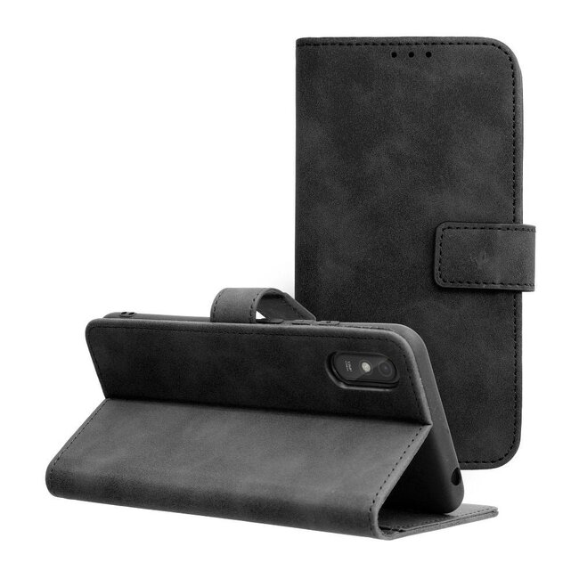 Case2go - Telefoonhoesje geschikt voor Samsung XCover 7 - Wallet Book Case - Met Magnetische Sluiting - Zwart