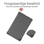 Hoozey - Tablet hoes geschikt voor Samsung Galaxy Tab S6 Lite (2024) - 10.4 inch - Tri-Fold Book Case - Grijs