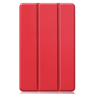Hoozey Hoozey - Tablet hoes geschikt voor Samsung Galaxy Tab S6 Lite (2024) - 10.4 inch - Tri-Fold Book Case - Rood
