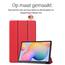 Hoozey - Tablet hoes geschikt voor Samsung Galaxy Tab S6 Lite (2024) - 10.4 inch - Tri-Fold Book Case - Rood