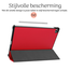 Hoozey - Tablet hoes geschikt voor Samsung Galaxy Tab S6 Lite (2024) - 10.4 inch - Tri-Fold Book Case - Rood