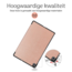 Hoozey - Tablet hoes geschikt voor Samsung Galaxy Tab S6 Lite (2024) - 10.4 inch - Tri-Fold Book Case - Rosé Goud