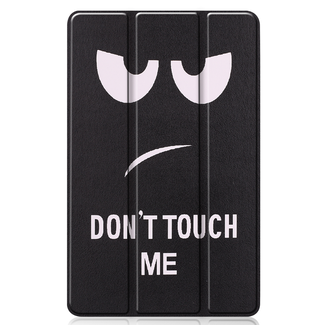 Hoozey Hoozey - Tablet hoes geschikt voor Samsung Galaxy Tab S6 Lite (2024) - 10.4 inch - Tri-Fold Book Case - Don't Touch Me