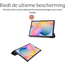 Hoozey - Tablet hoes geschikt voor Samsung Galaxy Tab S6 Lite (2024) - 10.4 inch - Tri-Fold Book Case - Don't Touch Me