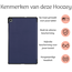 Hoozey - Tablet hoes geschikt voor Samsung Galaxy Tab S6 Lite (2024) - 10.4 inch - Tri-Fold Book Case - Donker Blauw