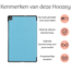 Hoozey - Tablet hoes geschikt voor Samsung Galaxy Tab S6 Lite (2024) - 10.4 inch - Tri-Fold Book Case - Licht Blauw