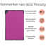 Hoozey - Tablet hoes geschikt voor Samsung Galaxy Tab S6 Lite (2024) - 10.4 inch - Tri-Fold Book Case - Paars