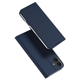 Dux Ducis Dux Ducis - Telefoon Hoesje geschikt voor de Apple iPhone 16 - Skin Pro Book Case - Blauw