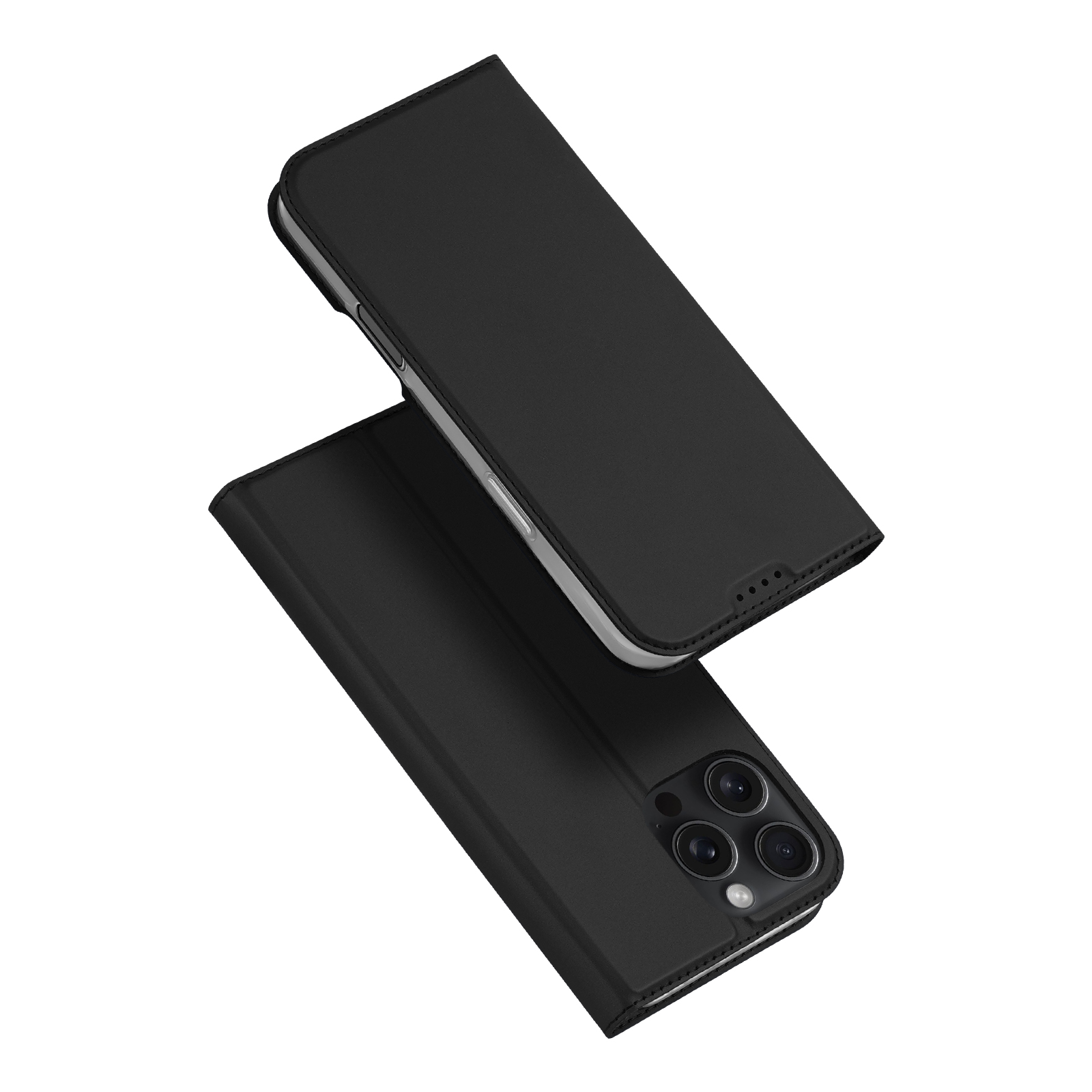 Dux Ducis - Telefoon Hoesje geschikt voor de Apple iPhone 16 Pro Max - Skin Pro Book Case - Zwart afbeelding