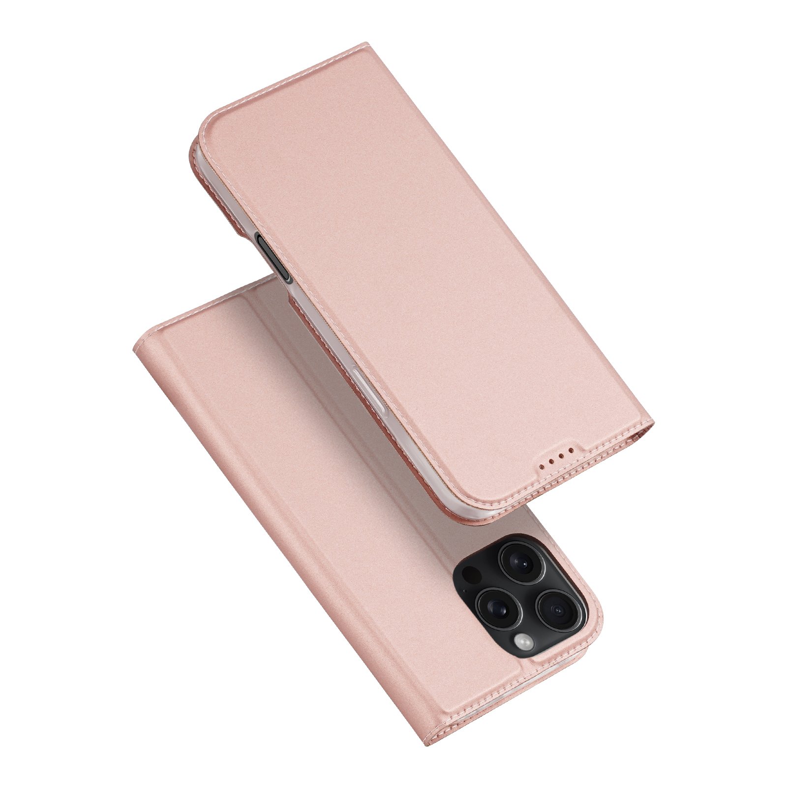 Dux Ducis - Telefoon Hoesje geschikt voor de Apple iPhone 16 Pro Max - Skin Pro Book Case - Rosé Goud afbeelding