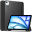 Case2go - Tablet hoes geschikt voor Apple iPad Air (2024) / Apple iPad Air (2025) - 13 Inch - Tri-fold Frosted Case met Auto/Wake Functie - Met Pencilhouder - Zwart