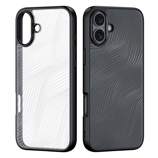 Dux Ducis - Telefoon hoesje geschikt voor de Apple iPhone 16 Plus - Back Cover - Aimo Series - Zwart