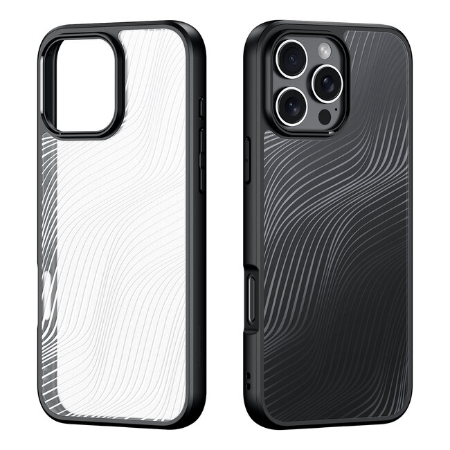 Dux Ducis - Telefoon hoesje geschikt voor de Apple iPhone 16 Pro Max - Back Cover - Aimo Series - Zwart