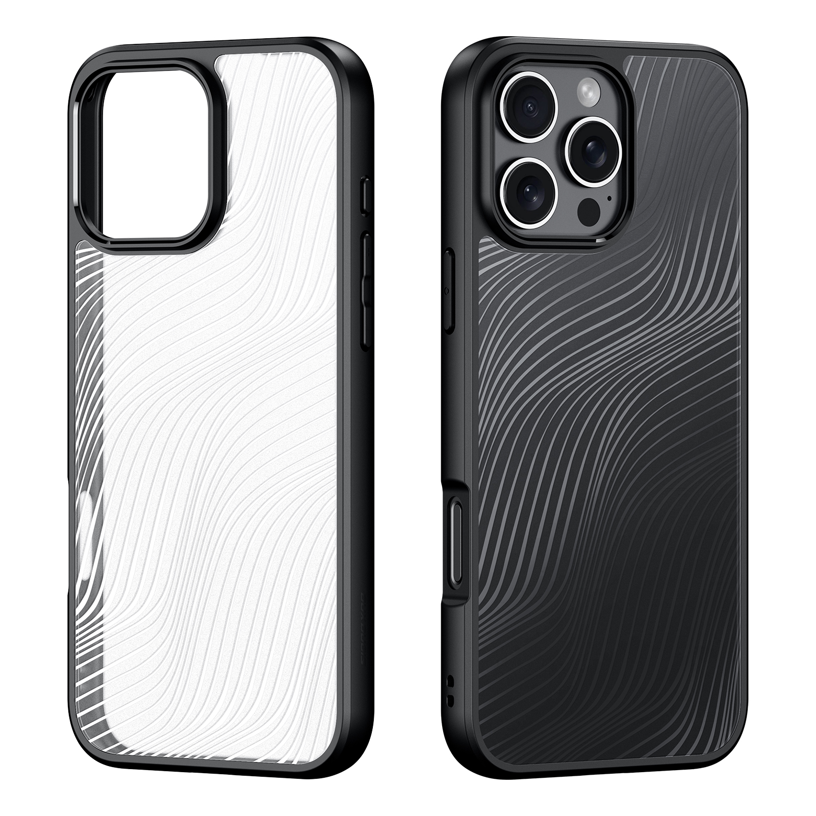 Dux Ducis - Telefoon hoesje geschikt voor de Apple iPhone 16 Pro Max - Back Cover - Aimo Series - Zwart afbeelding
