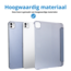 Case2go - Tablet hoes geschikt voor Apple iPad Pro 11 (2025) / Apple iPad Pro 11 (2024) - Tri-fold Frosted Case met Auto/Wake Functie - Met Pencilhouder - 11 inch - Paars