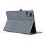 Case2go - Tablet Hoes geschikt voor Lenovo Tab M11 - Cloth Pattern - Book Case - 11 inch - Donkerblauw