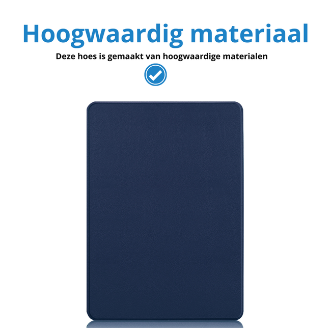 Case2go - Hoes geschikt voor Microsoft Surface Pro 11 - 13 inch Cover - Book Case met Stand Functie - Donker Blauw