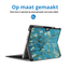 Case2go - Hoes geschikt voor Microsoft Surface Pro 11 - 13 inch Cover - Book Case met Stand Functie - Witte Bloesem