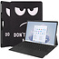 Case2go - Hoes geschikt voor Microsoft Surface Pro 11 - 13 inch Cover - Book Case met Stand Functie - Don't Touch Me