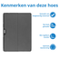 Case2go - Hoes geschikt voor Microsoft Surface Pro 11 - 13 inch Cover - Book Case met Stand Functie - Grijs