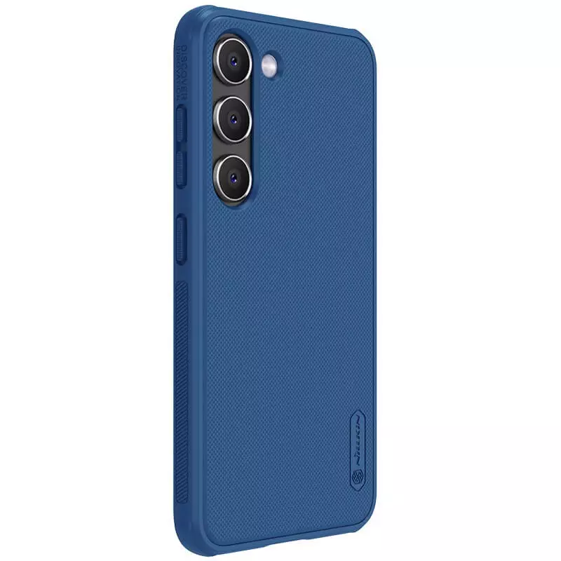 Nillkin - Telefoonhoesje geschikt voor Samsung Galaxy S23 Plus - Super Frosted Shield Pro - Back Cover - Blauw afbeelding