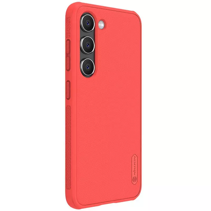Nillkin - Telefoonhoesje geschikt voor Samsung Galaxy S23 Plus - Super Frosted Shield Pro - Back Cover - Rood afbeelding