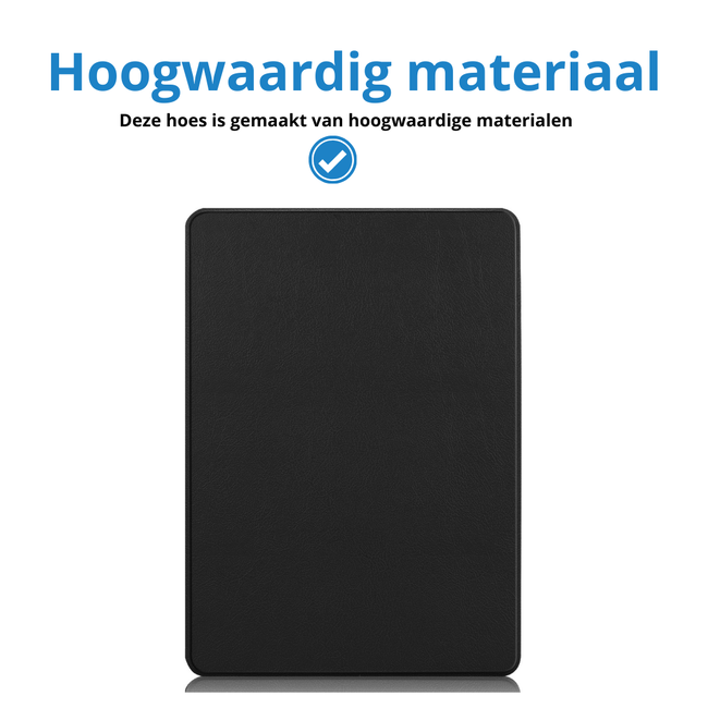 Case2go - Hoes geschikt voor Microsoft Surface Pro 11 - 13 inch Cover - Book Case met Stand Functie - Zwart
