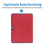 Case2go - Hoes geschikt voor Microsoft Surface Pro 11 - 13 inch Cover - Book Case met Stand Functie - Rood