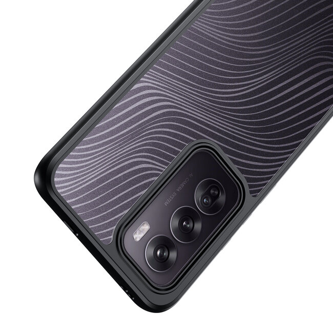 Dux Ducis - Telefoon hoesje geschikt voor de Oppo Reno 12 - Back Cover - Aimo Series - Zwart