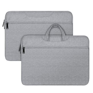 Dux Ducis Dux Ducis - Laptoptas- Laptoptas – Laptop rugzak - Laptophoes- Met Handvat - Laptop Sleeve- Laptop Tas- 13 tot 13.9 Inch - Lichtgrijs