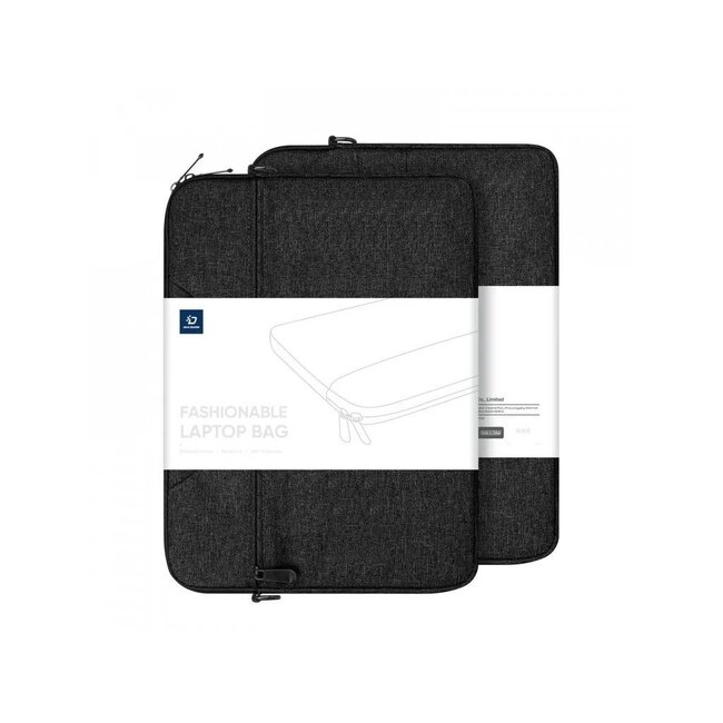 Dux Ducis - Laptoptas- Laptoptas – Laptop rugzak - Laptophoes- 13 tot 13.9 Inch - Laptop Sleeve- Laptop Tas- Met Schouderband - Zwart