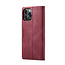 AutSpace - Telefoonhoesje geschikt voor Apple iPhone 15 Pro - Wallet Book Case - Magneetsluiting - met RFID bescherming - Rood