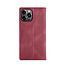 AutSpace - Telefoonhoesje geschikt voor Apple iPhone 15 Pro - Wallet Book Case - Magneetsluiting - met RFID bescherming - Rood