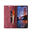 AutSpace - Telefoonhoesje geschikt voor Apple iPhone 15 Pro - Wallet Book Case - Magneetsluiting - met RFID bescherming - Rood