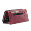 AutSpace - Telefoonhoesje geschikt voor Apple iPhone 15 Pro - Wallet Book Case - Magneetsluiting - met RFID bescherming - Rood