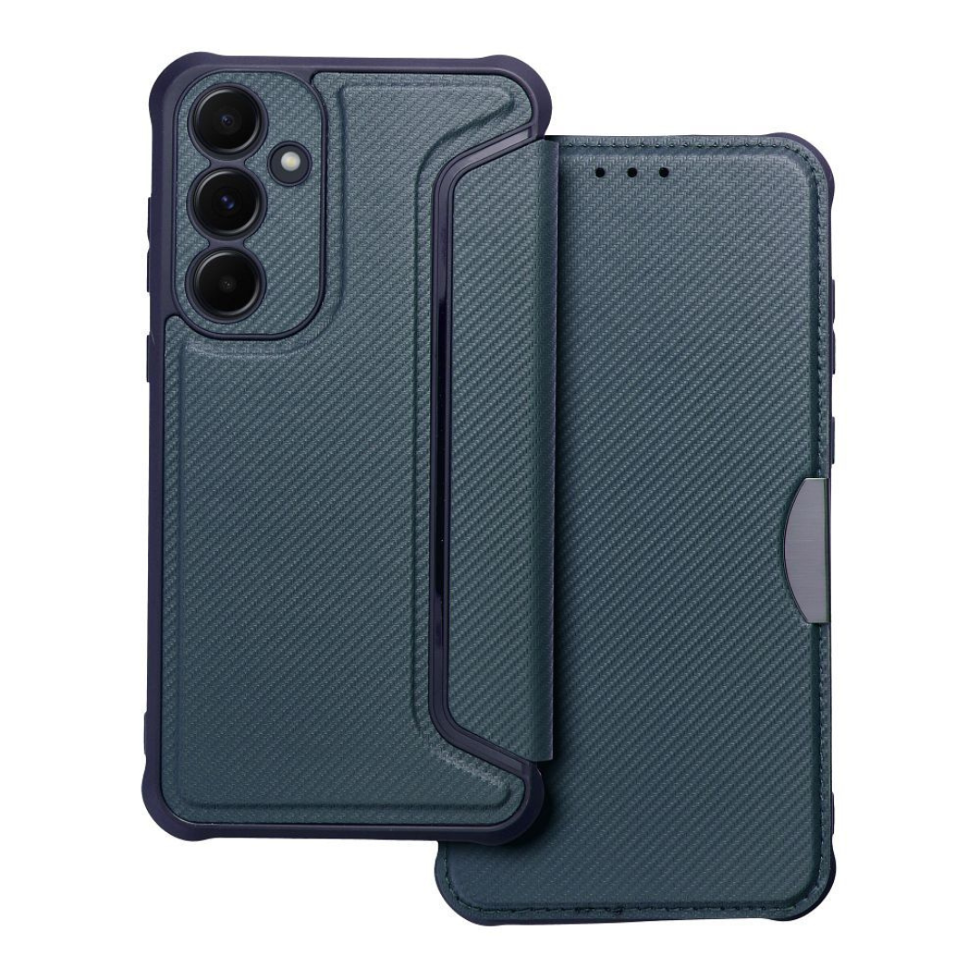 Case2go - Hoesje geschikt voor Samsung Galaxy A35 - Schokbestendige Book Case - Donker Blauw afbeelding