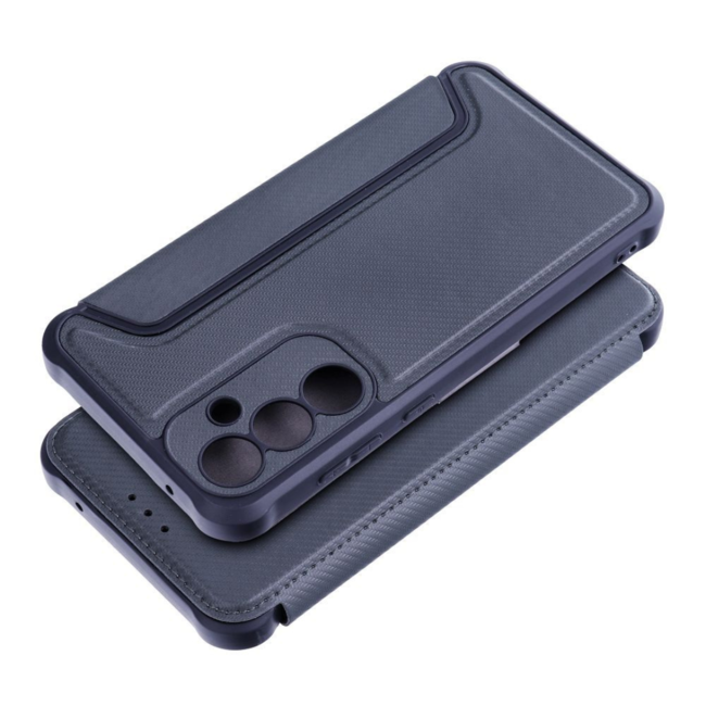 Case2go - Hoesje geschikt voor Samsung Galaxy A35 - Schokbestendige Book Case - Donker Blauw