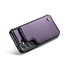 CaseMe - Telefoonhoesje geschikt voor Samsung Galaxy S24 - Back Cover met RFID Pasjeshouder - Paars