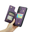 CaseMe - Telefoonhoesje geschikt voor Samsung Galaxy S24 - Back Cover met RFID Pasjeshouder - Paars